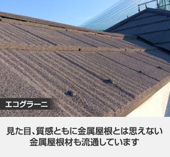 エコグラーニを乗せた屋根