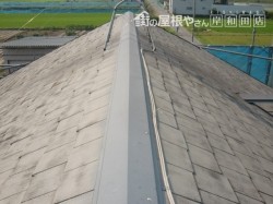 岸和田市八田町で屋根の塗装前