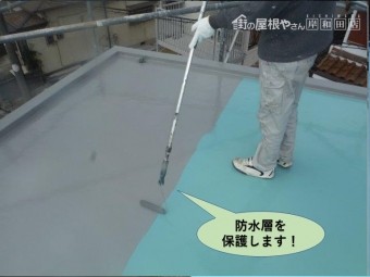 泉佐野市の防水層を保護します