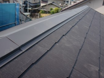 岸和田市吉井町の棟板金設置