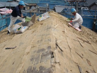 岸和田市吉井町の屋根防水シート
