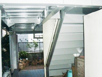 岸和田市春木の鉄部塗装完了