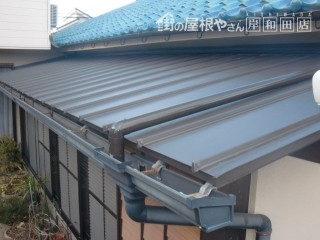 岸和田市 ガルバリューム鋼板屋根葺き替え