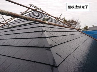 泉佐野市のタスペーサーを入れた厚型スレート屋根の塗装 お客様の声