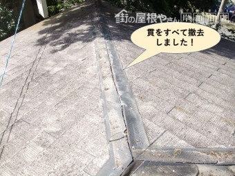 和泉市の棟の貫をすべて撤去しました
