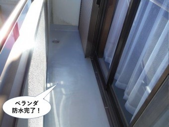 和泉市のベランダ防水完了