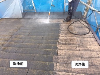 泉大津市の屋根の洗浄