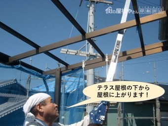 高石市の屋根の調査