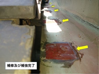 岸和田市の谷樋補修及び補強完了