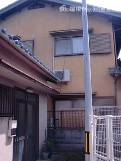 岸和田市春木本町のしっかりとひび補修もした外壁塗装
