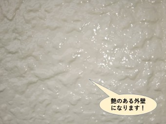 岸和田市の外壁塗装・艶のある外壁になります!