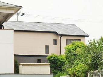 岸和田市真上町の屋根塗装と外壁防水もした外壁塗装