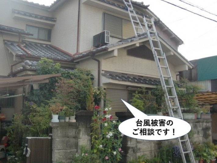 貝塚市の台風被害のご相談