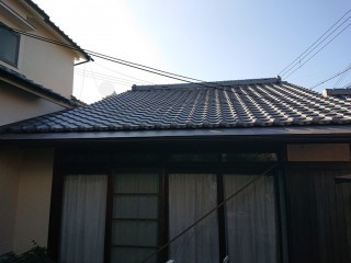 岸和田市の銅板屋根の葺き替え完了