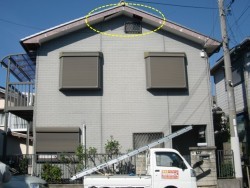 貝塚市の軒天井破損
