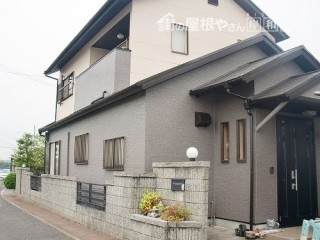 岸和田市真上町の屋根塗装と外壁防水もした外壁塗装