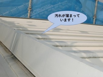岸和田市の折板屋根の現況