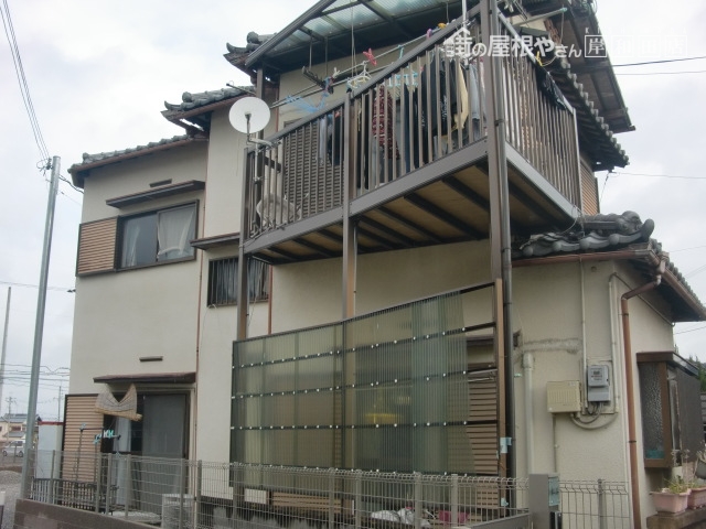 泉佐野市の外壁塗装の現地調査