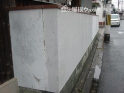 泉北郡忠岡町の塀の現況