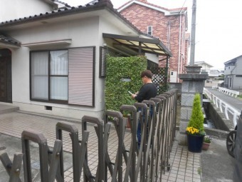 泉北郡忠岡町のサイクルポートの波板張替え