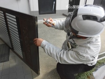 岸和田市の玄関引き戸のコマ調整