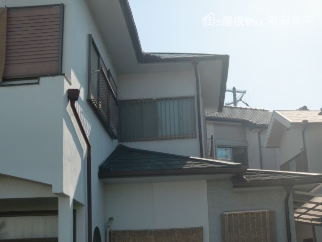 泉佐野市の雨漏りの現地調査