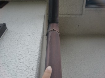 泉北郡忠岡町の劣化した雨樋
