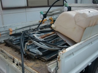岸和田市で撤去したソーラーパネル