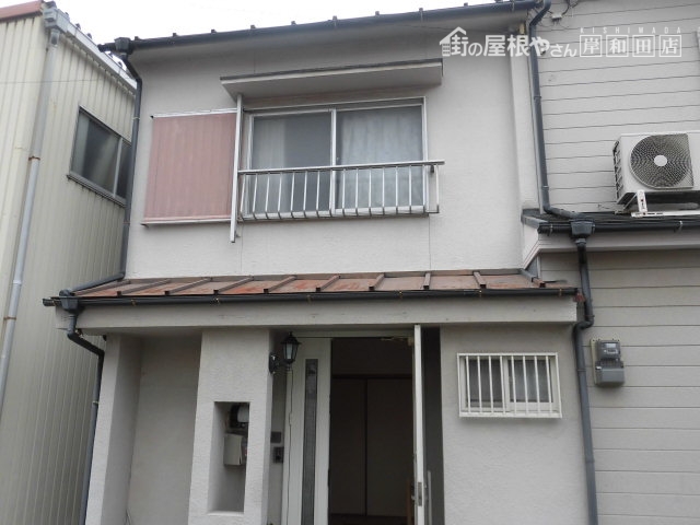 岸和田市の屋根葺き替えと外壁塗装の現調