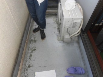 岸和田市のベランダ現地調査