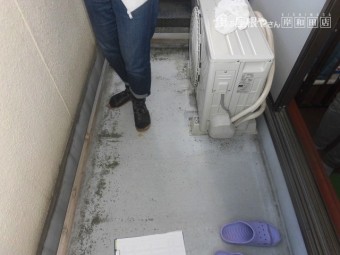岸和田市のベランダ現地調査