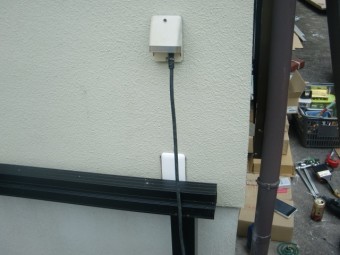 岸和田市西之内町の移設したコンセント