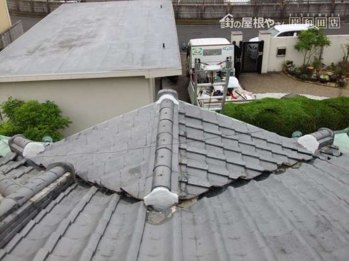 岸和田市の雨漏り修理完了
