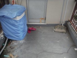 岸和田市のベランダ防水前