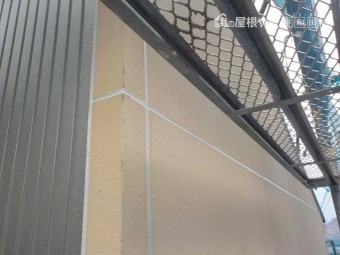 岸和田市の外壁のシーリング打ち替え完了状況