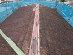 岸和田市の台風被害に遭った屋根