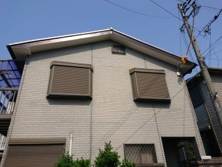 貝塚市の修理した軒天井と破風板