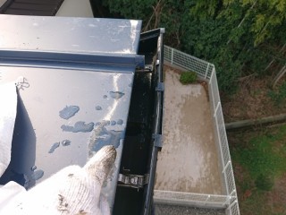 高石市の雨樋の詰まり解消