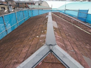岸和田市の台風被害に遭った棟の修理完了