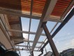 阪南市の台風で飛ばされたテラスの波板