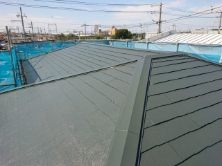 岸和田市の屋根塗装後