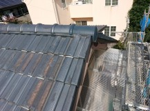 泉佐野市の台風被害に遭った屋根の修理完了