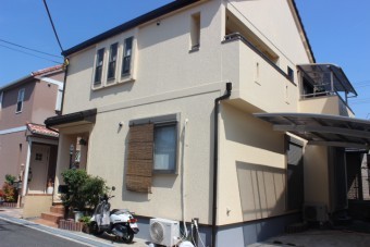 岸和田市西之内町のタッチアップ完了