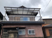 貝塚市のベランダにテラス屋根設置