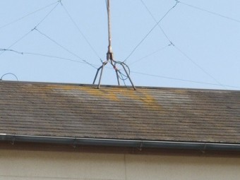 岸和田市真上町の屋根塗装と外壁塗装で足場設置