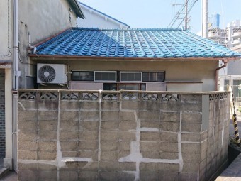 岸和田市の下屋の様子