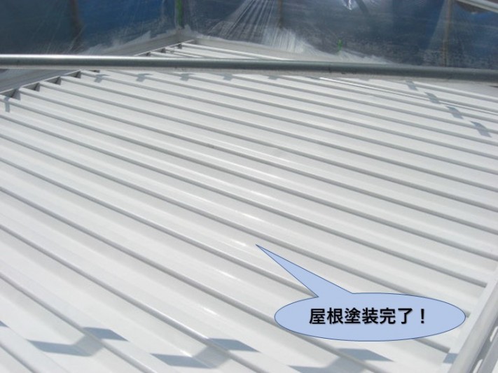 岸和田市の屋根塗装完了!