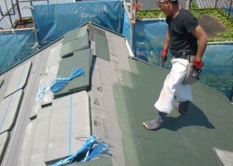 岸和田市春木本町の屋根葺き替え