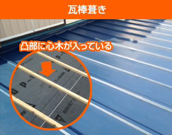瓦棒葺きの特徴