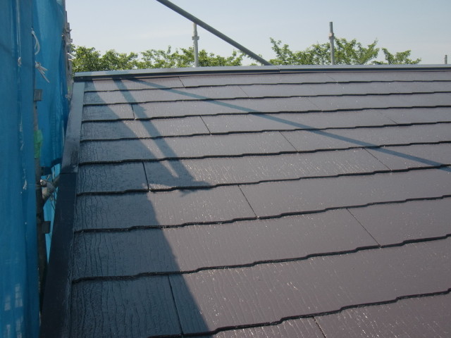 岸和田市摩湯町の屋根塗装工事完了